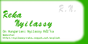 reka nyilassy business card